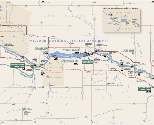 MNRR Map of Missouri National Recreational River